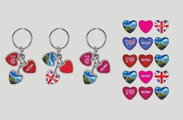 Keyring Three hearts