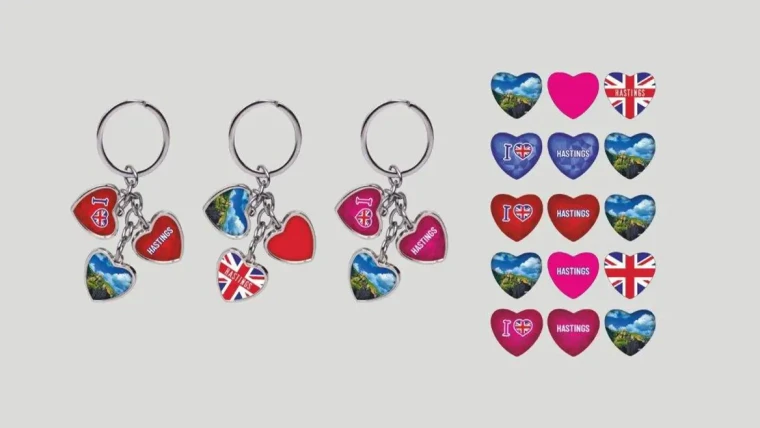 Keyring Three hearts