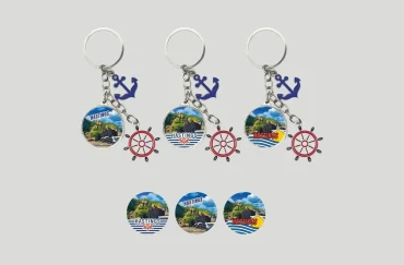 Keyring Nautical Helm