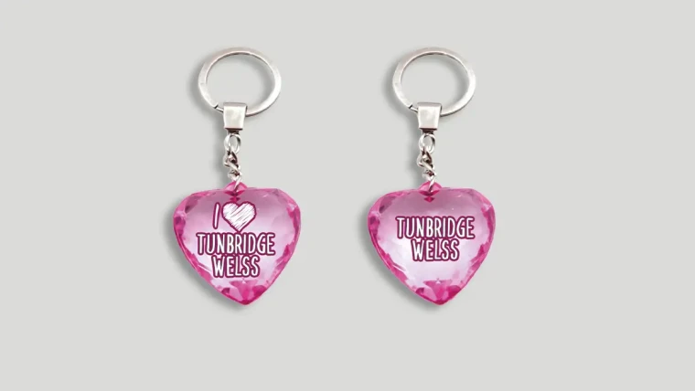 Keyring Transparent Heart