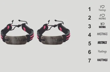 Leather Bracelet – Engraved Plate