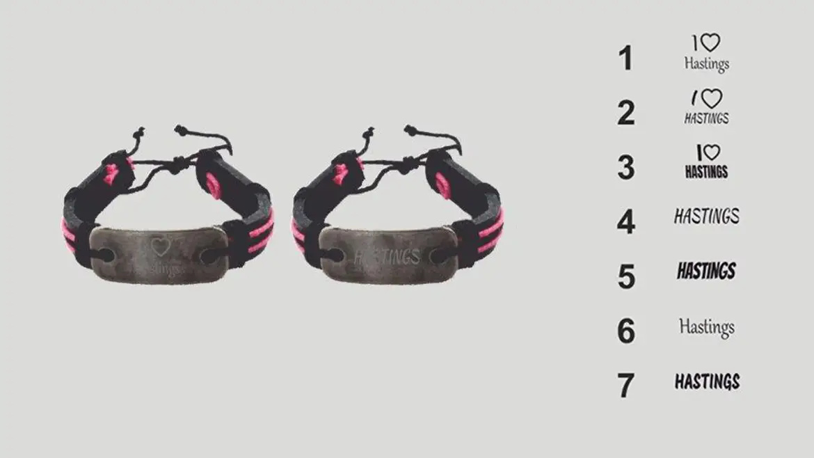 Leather Bracelet – Engraved Plate